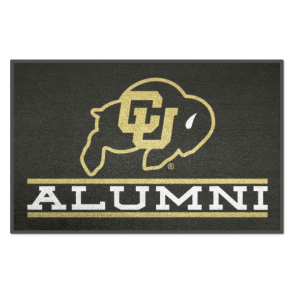 FANMATS University of Colorado Black Starter Mat Accent Rug - 19 in. x 30 in. Alumni Starter Mat