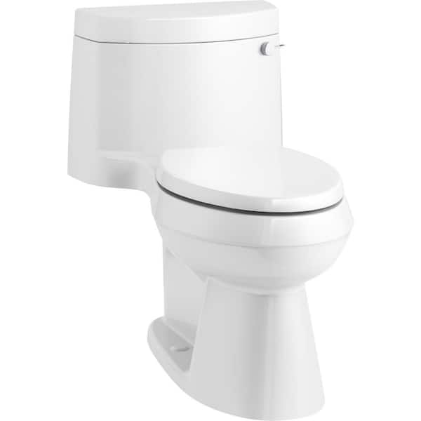 KOHLER Cimarron 1-piece 1.28 GPF Single Flush Elongated Toilet in White