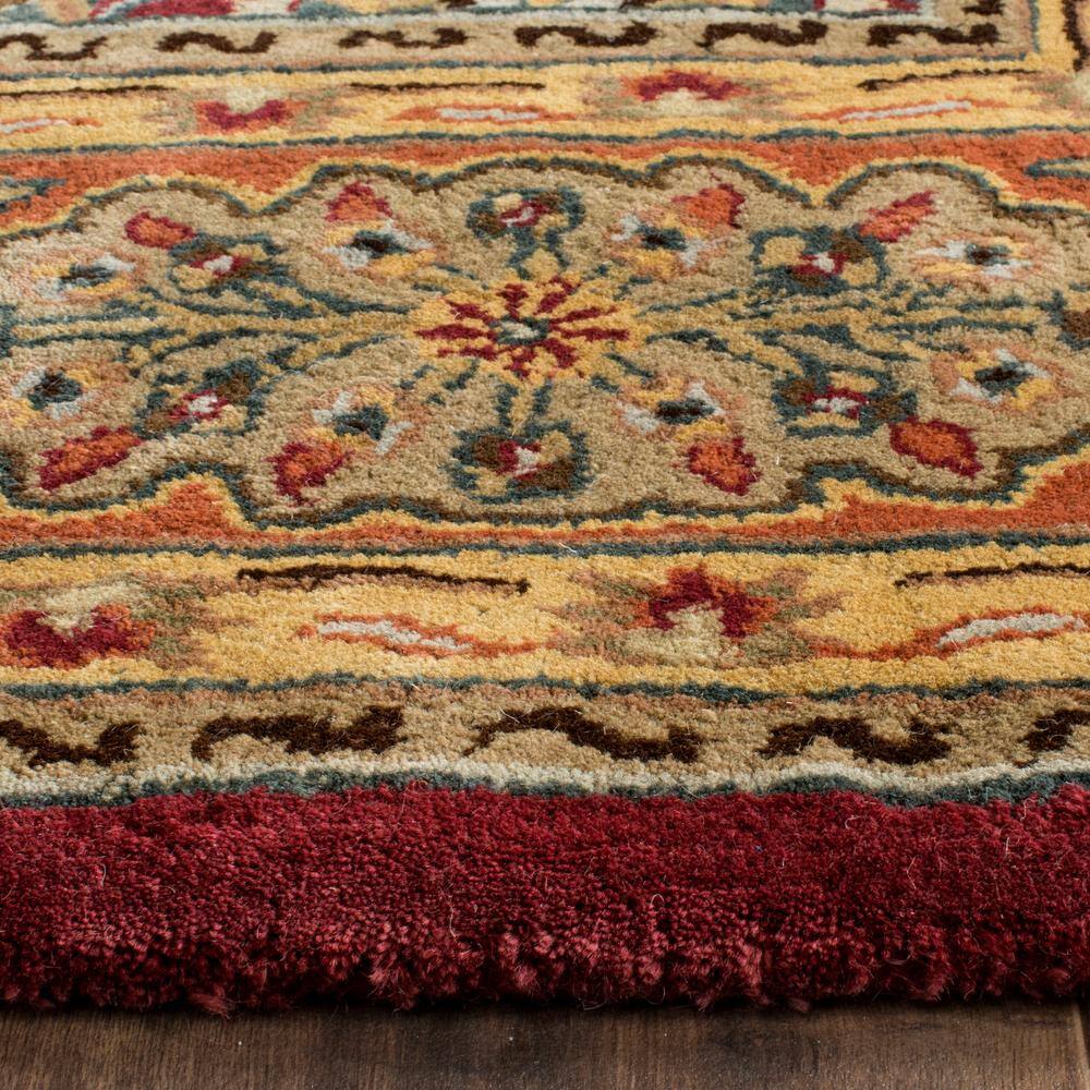 Hand-Tufted Red and Rust Wool Persian Accent Rug 2' x 3'