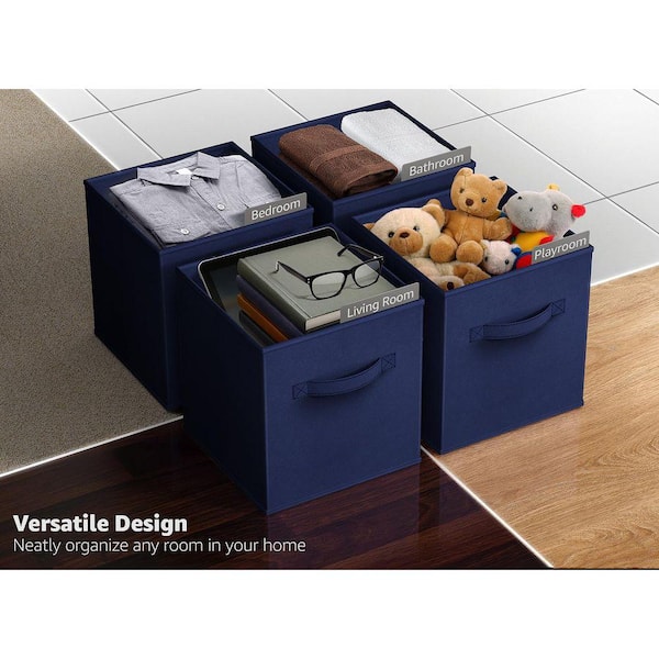 Have a question about Sorbus Storage Cubes with Handles, Navy Blue