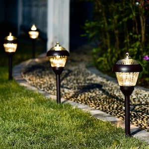 Solar Bronze Path Lights with Waterproof (4-Pack)
