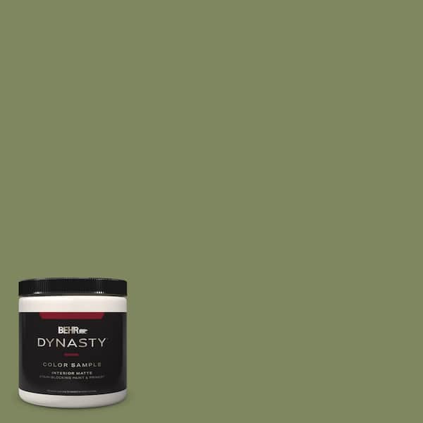 BEHR DYNASTY 8 oz. #PPU10-02 Tuscany Hillside Matte Stain-Blocking ...