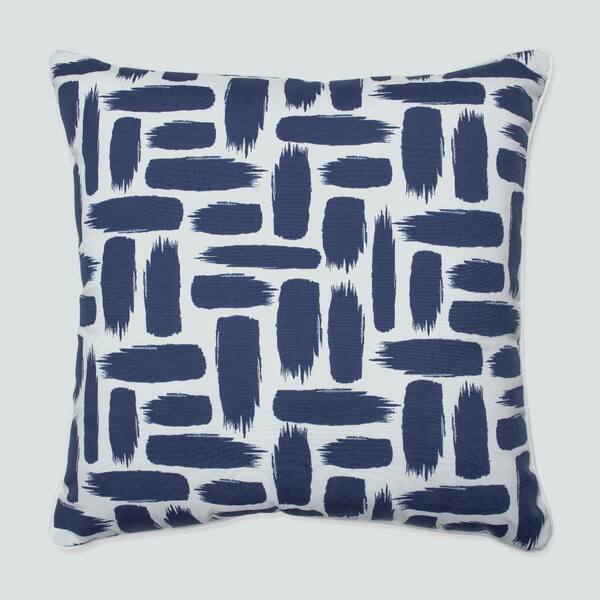 Pillow Perfect Blue Square Outdoor Square Throw Pillow