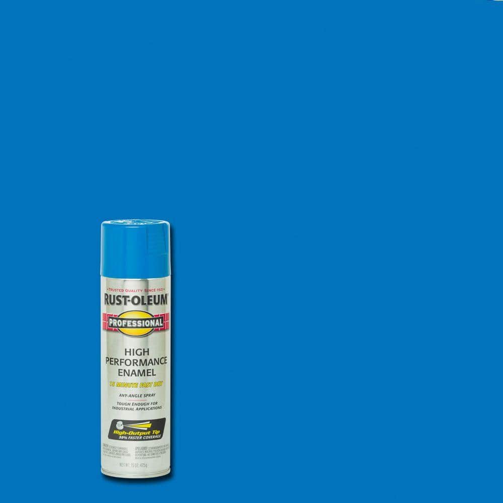 Spray Paint, Safety Blue, 15 oz., Multicolor