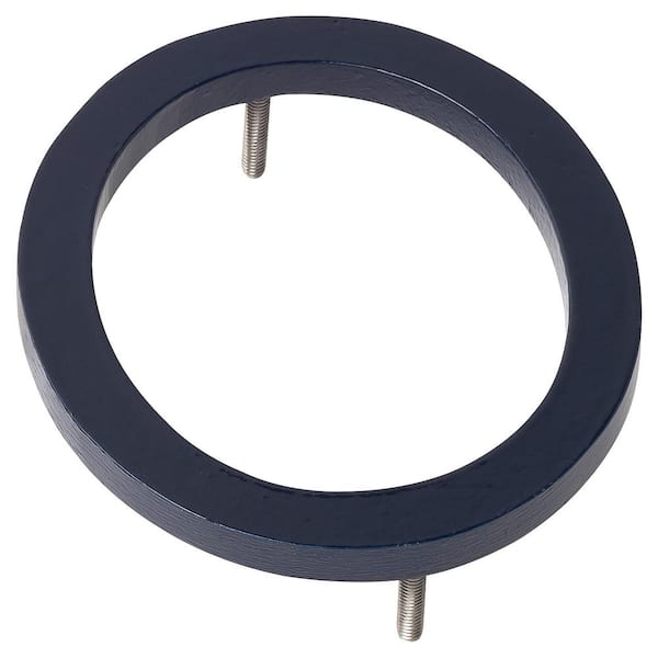 Montague Metal Products 4 in. Navy Aluminum Floating or Flat Modern House Number 0