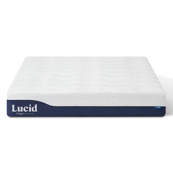 Lucid Comfort Collection 10 in. Full Medium Gel and Aloe Vera Hybrid Memory  Foam Mattress LUCC10FF38GH - The Home Depot