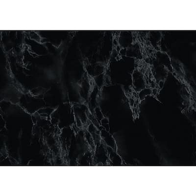 26.57 in. x 78.72 in. Black Marble deco film shelf liner