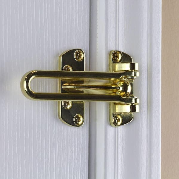 Defiant Bright Brass Door Security Guard 70592 - The Home Depot