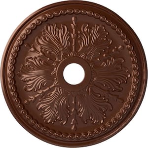 1-1/2 in. x 27-1/2 in. x 27-1/2 in. Polyurethane Winsor Ceiling Medallion, Copper Penny