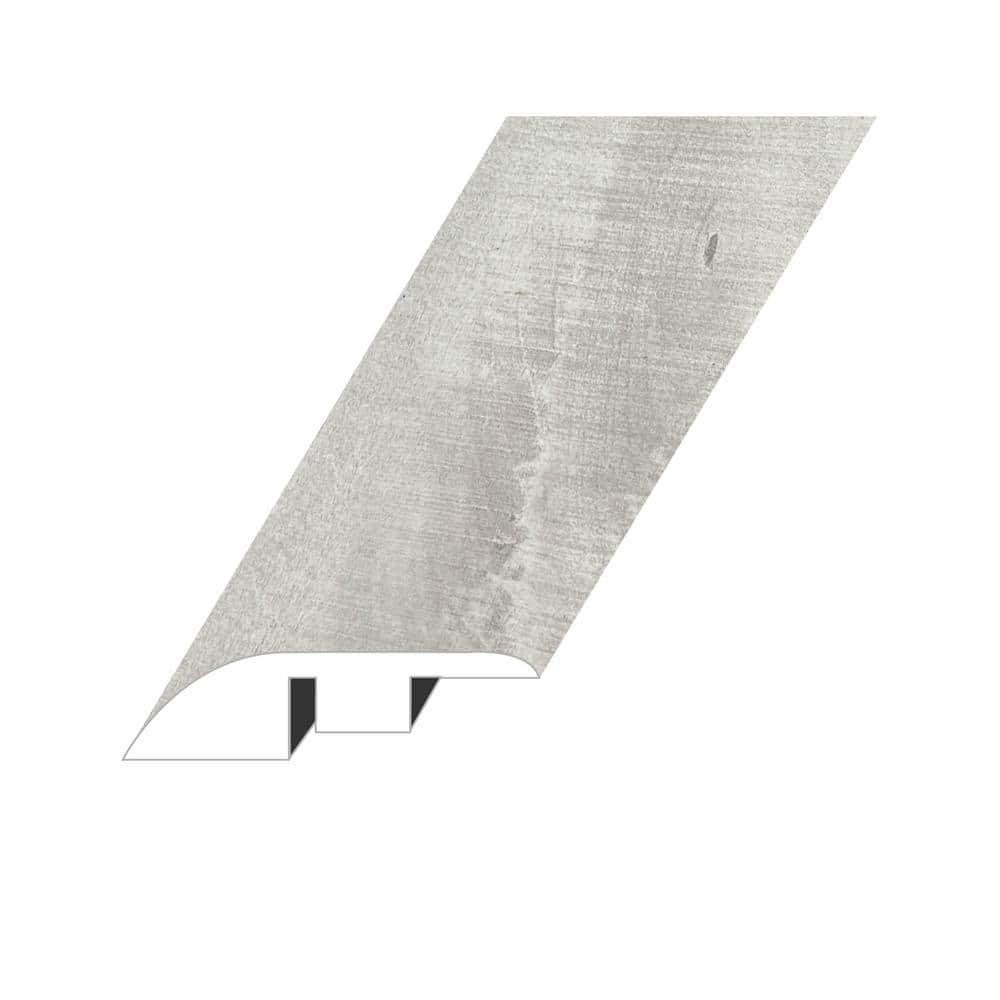 Summa Pristine White 0.6 in. Thick x 1.8 in. W x 94.5 in. L HDF Waterproof 