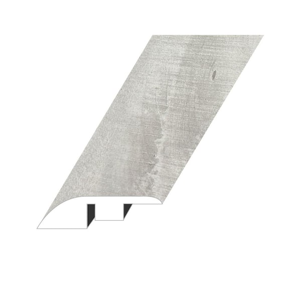 null Summa Pristine White 0.6 in. Thick x 1.8 in. W x 94.5 in. L HDF Waterproof AC5 Laminate Reducer Molding