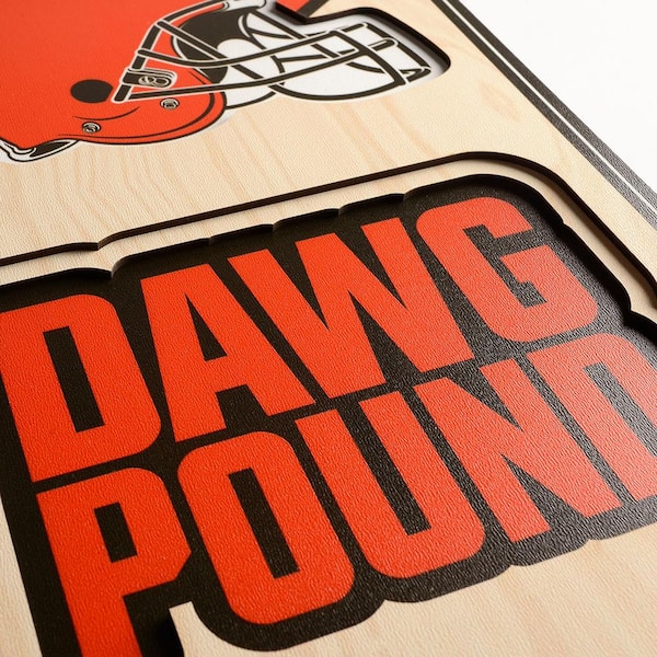 YouTheFan NFL Cleveland Browns 8 in. x 32 in. Wooden 3D Stadium