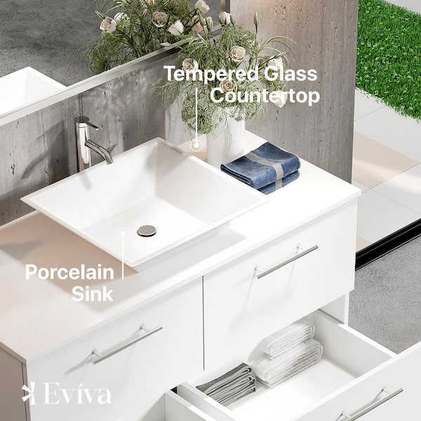 Lavabo d'angle blanc 400x400x145 mm Thermoform