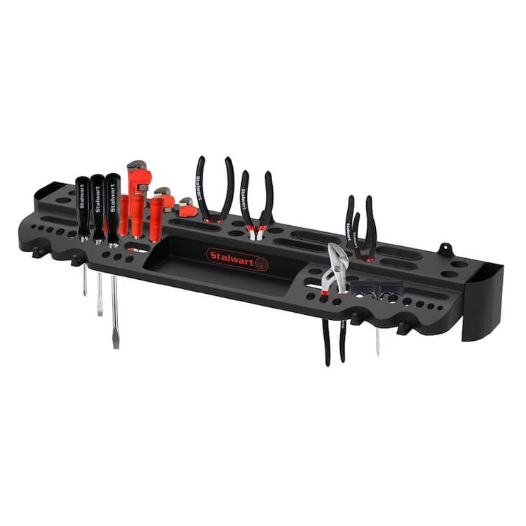 Stalwart High-Capacity and Durable Mountable Tool Rack for Tool Storage