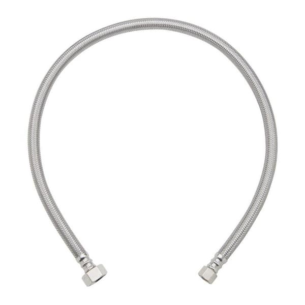 Plumbshop 3/8 in. Compression x 1/2 in. FIP x 30 in. Braided Stainless Steel Faucet Supply Line