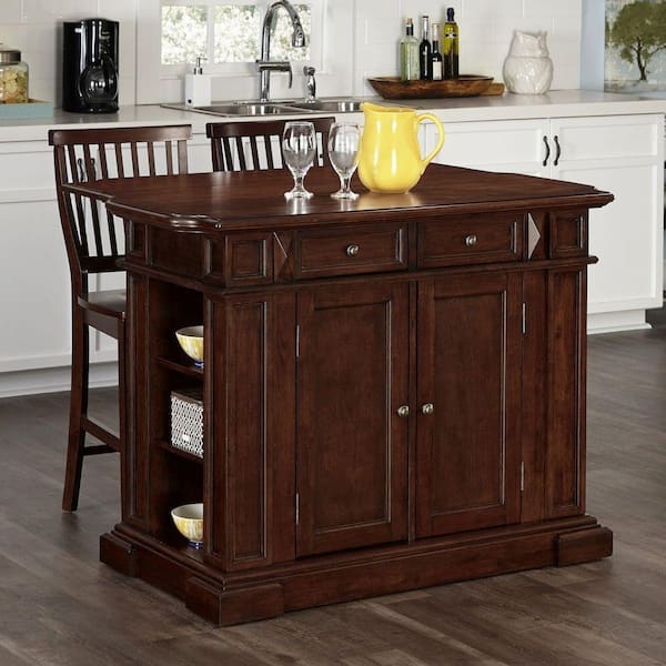 Home Styles Americana 24 in. Cherry Bar Stool