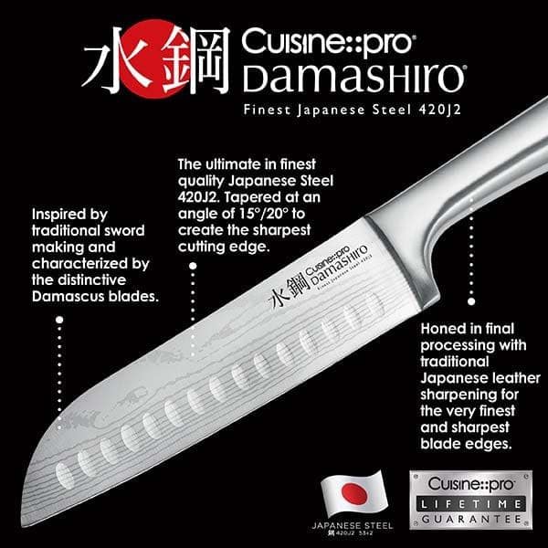8'' Bread Knife Kitchen Stainless Steel Japanese Damascus Style Chef's Knife