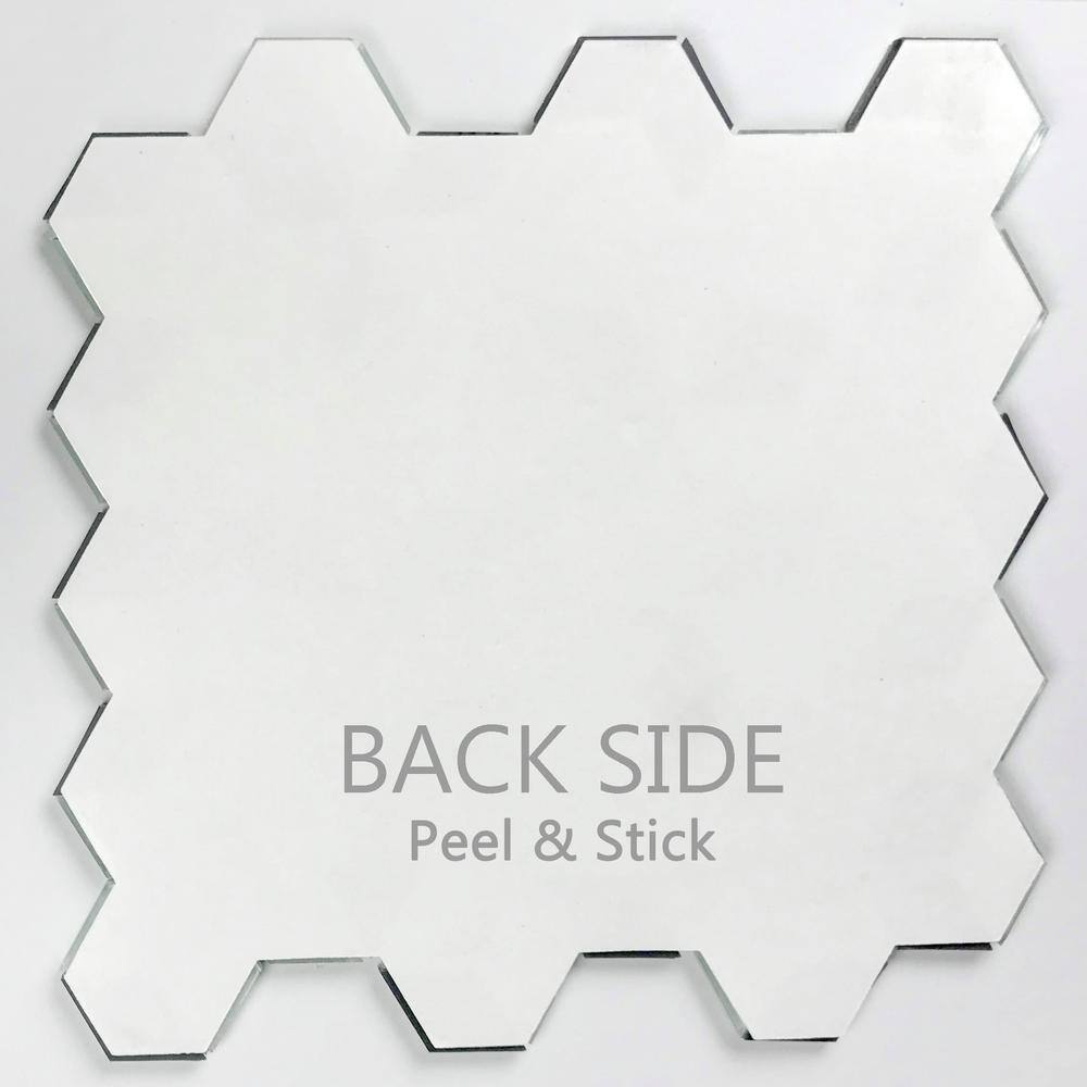 Graphite Blue Geometric Glass Mosaic Wall Tile