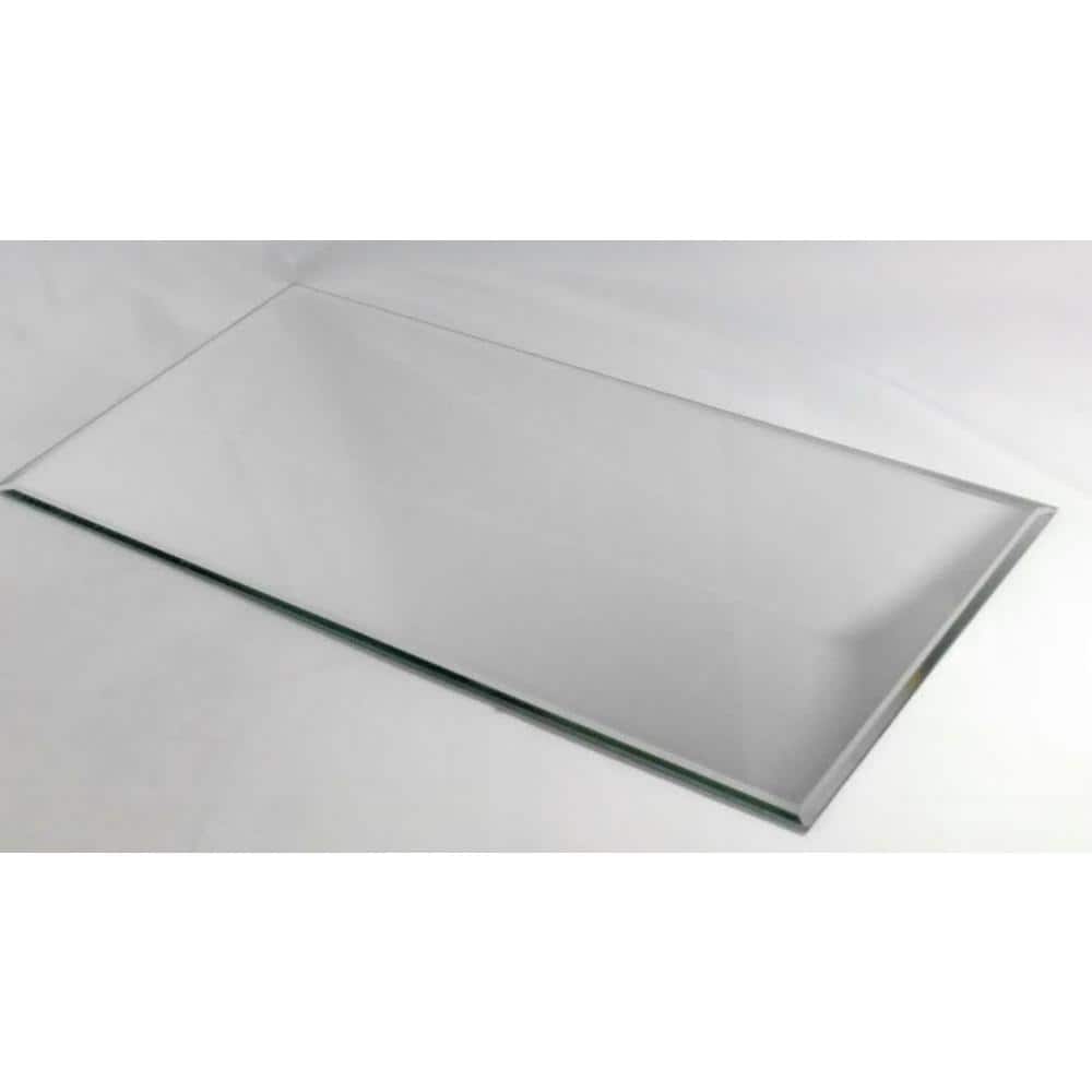 Reflections 12" x 24" Silver Mirrored Glass Subway Wall Tile