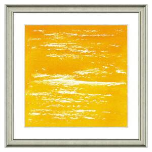 "Yellow haze" Framed Archival Paper Wall Art (26 in. x 26 in. full size)
