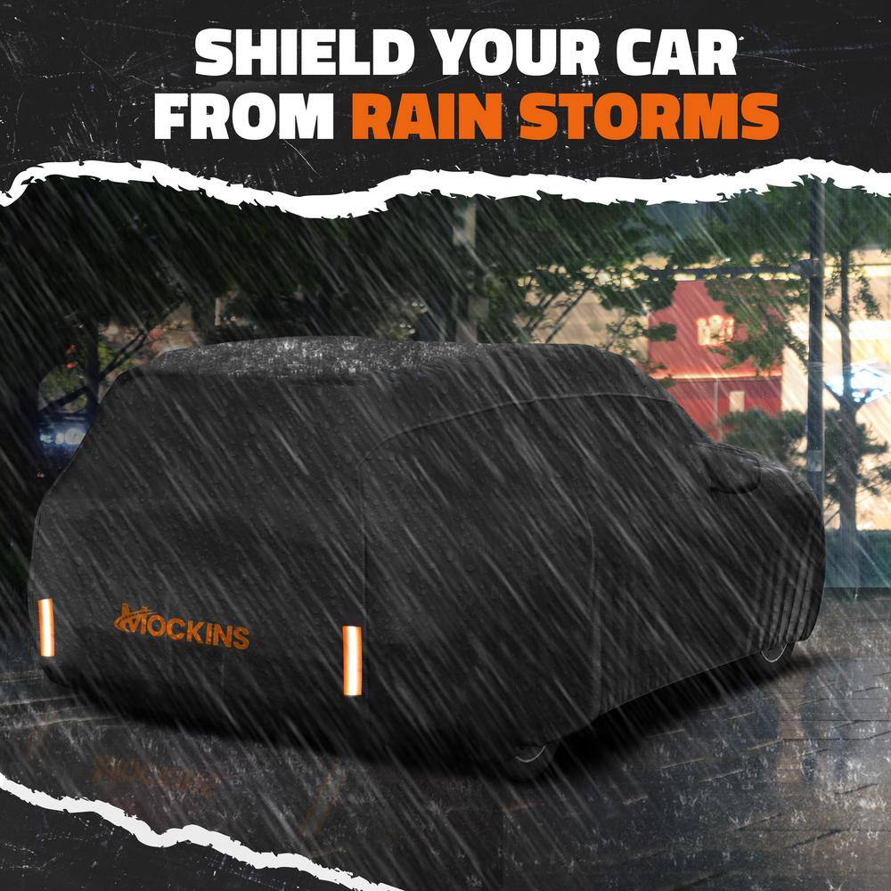 Heavy Duty Black PVC SUV Car Cover with Cotton Lining