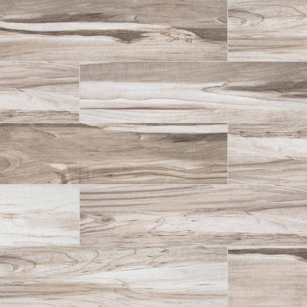 Carolina Timber White 6 in. x 24 in. Matte Porcelain Wood Look Floor and Wall Tile (14 sq. ft./Case) -  MSI, NCARTIMWHI-C