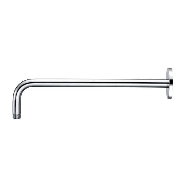 LUXIER 15 in. Shower Arm and Flange in Chrome