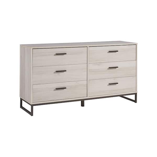 Socalle Beige 6 Drawers 59 in. Dresser
