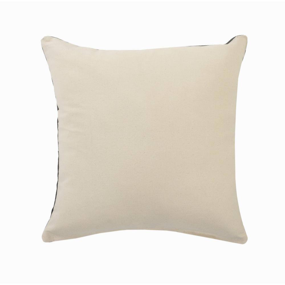 Black and White Geometric Cotton Throw Pillow Set