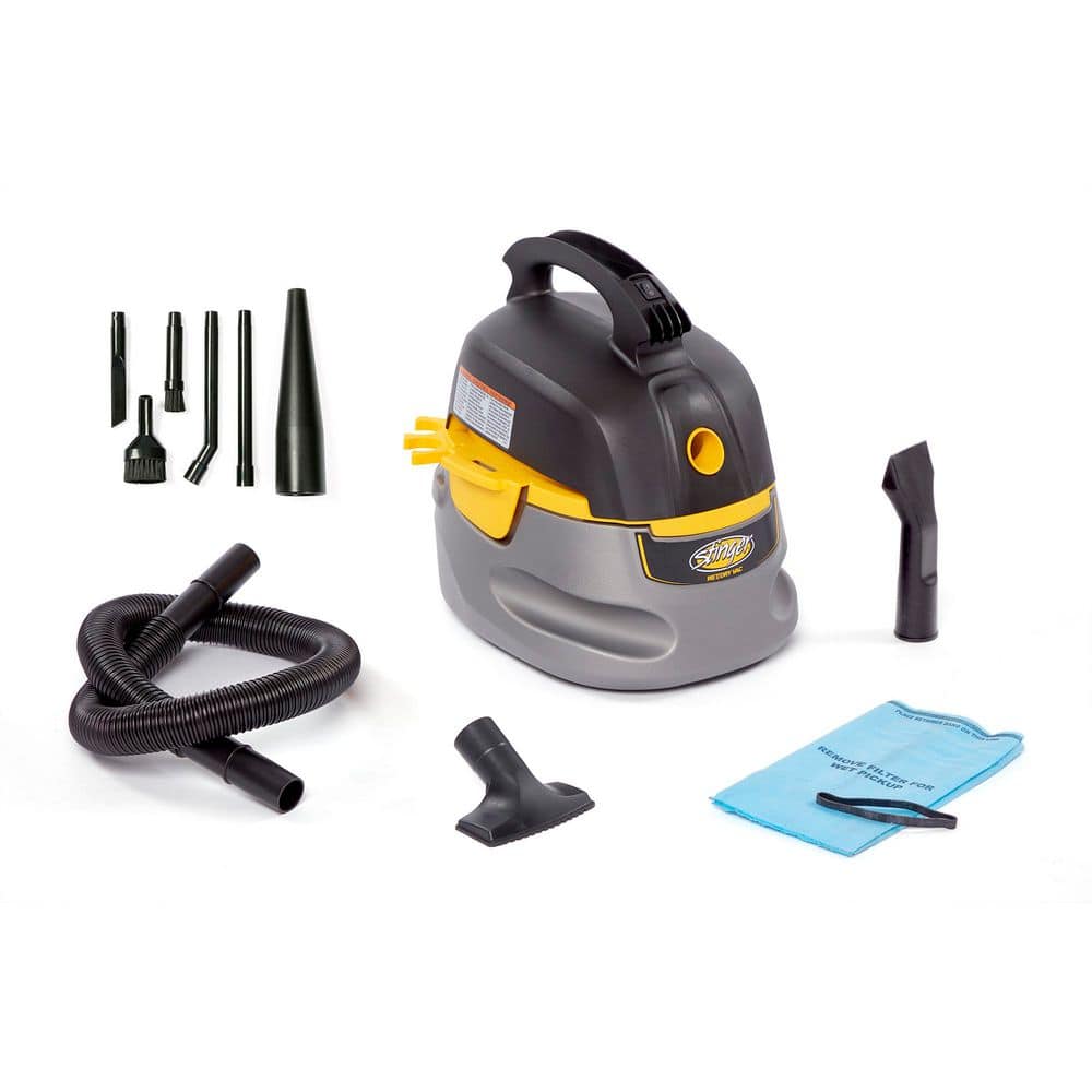 2.5 Gal. 1.75 Peak HP Small Shop Vacuum HD2025 Wet Dry Vac with