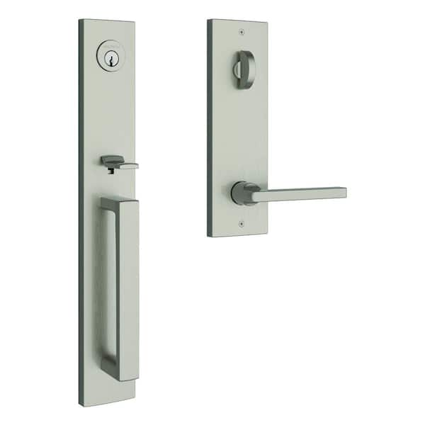 Baldwin Santa Cruz Egress Satin Nickel Single Cylinder Door Handleset ...