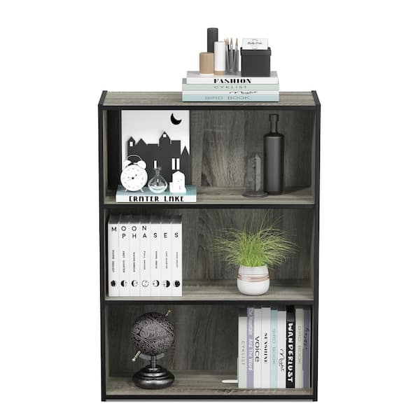 Furinno 31 5 In French Oak Gray Wood 3, Value City Furniture Bookcases