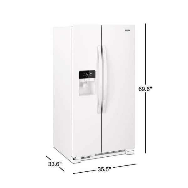 1999 whirlpool side by side refrigerator