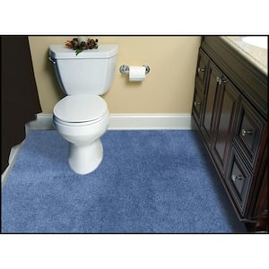 Washable Room Size Bathroom Carpet Basin Blue 5 ft. x 6 ft. Area Rug