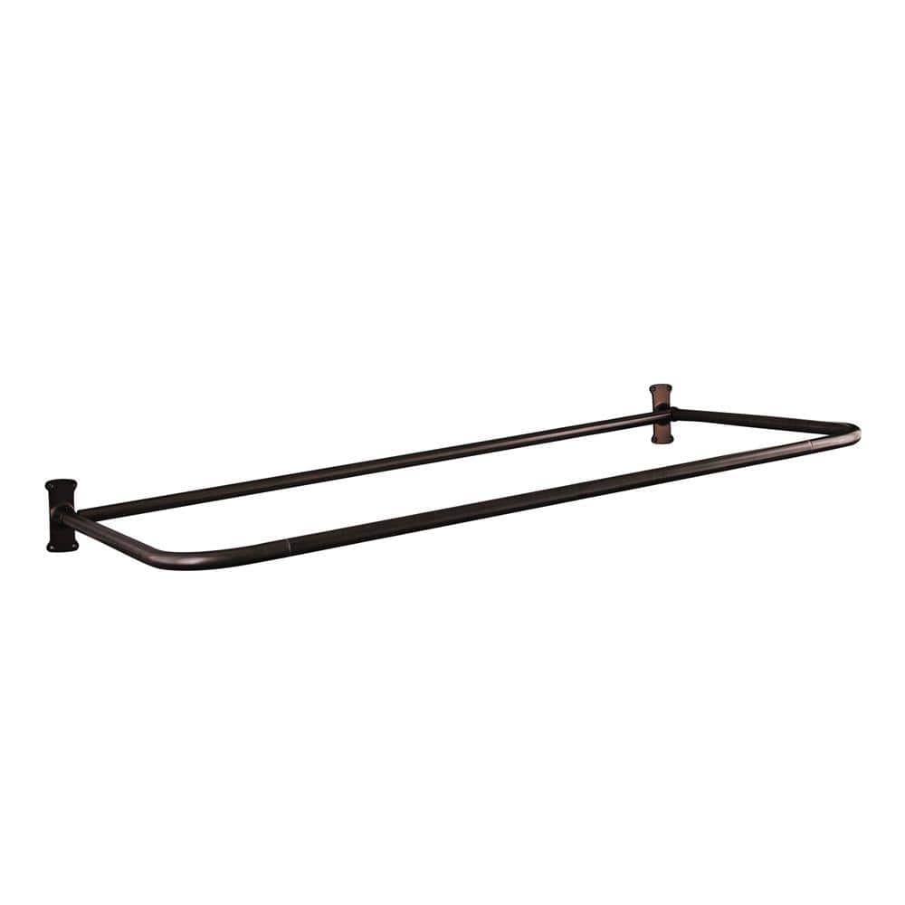 60 in. D Shower Rod in Oil Rubbed Bronze price history on PriceWatchPro