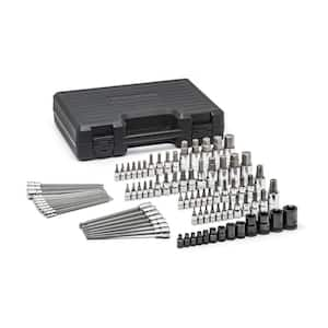 1/4 in., 3/8 in., and 1/2 in. Drive SAE/Metric Master Hex and Torx Bit Socket Set (84-Piece)