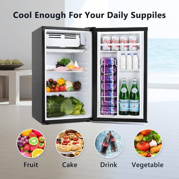 SIMZLIFE 17.5 in 3.2 cu.ft. Compact Mini Refrigerator with Freezer