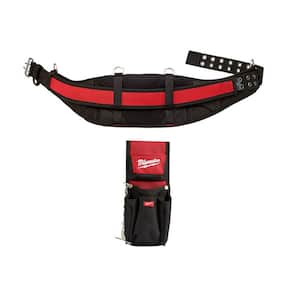 Padded Work Belt with 7-Pocket Compact Utility Pouch (2-Piece)
