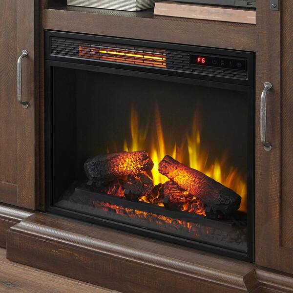 Chestnut Hill 56 in. TV Stand Electric Fireplace with Sliding Barn Door in Ash with Black Top Chestnut Hill 56 in. TV Stand Electric Fireplace with Sliding Barn Door in Ash with Black Top