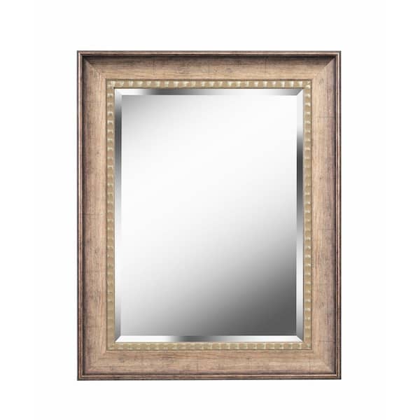 Kenroy Home Medium Square Antiqued Gold Antiqued Casual Mirror (30 in. H x 24 in. W)