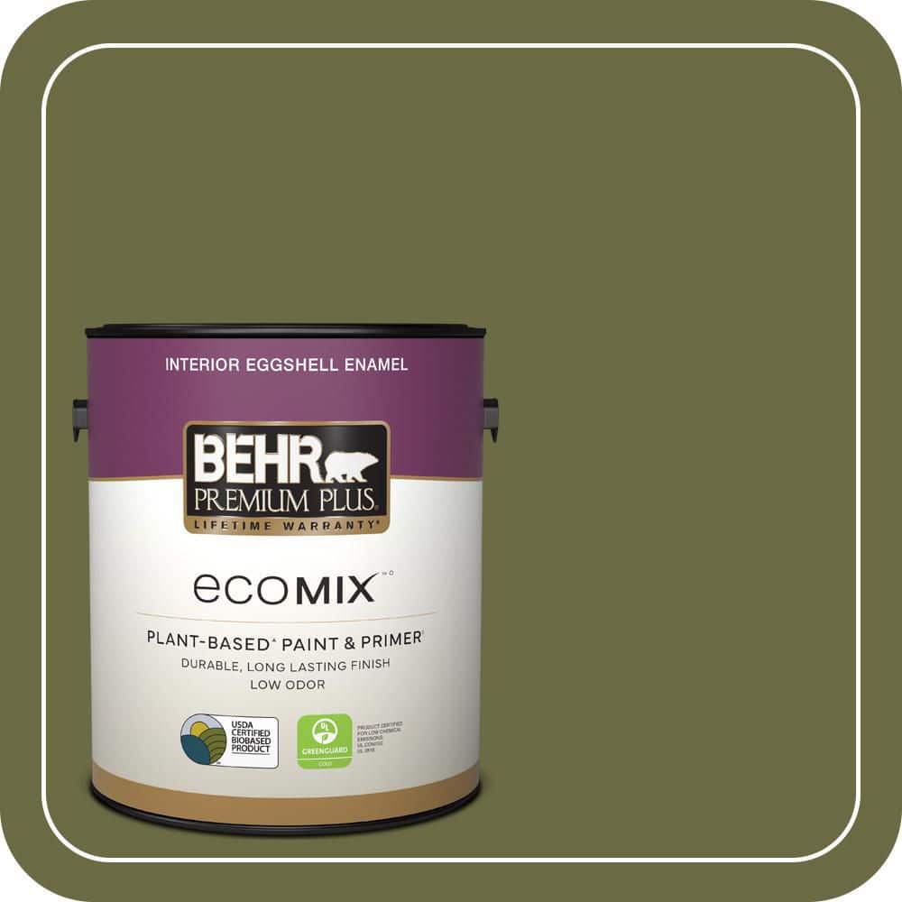 1 gal. Home Decorators Collection #HDC-CL-20 Portsmouth Olive Eggshell Enamel EcoMix Plant-Based Interior Paint & Primer price history on PriceWatchPro