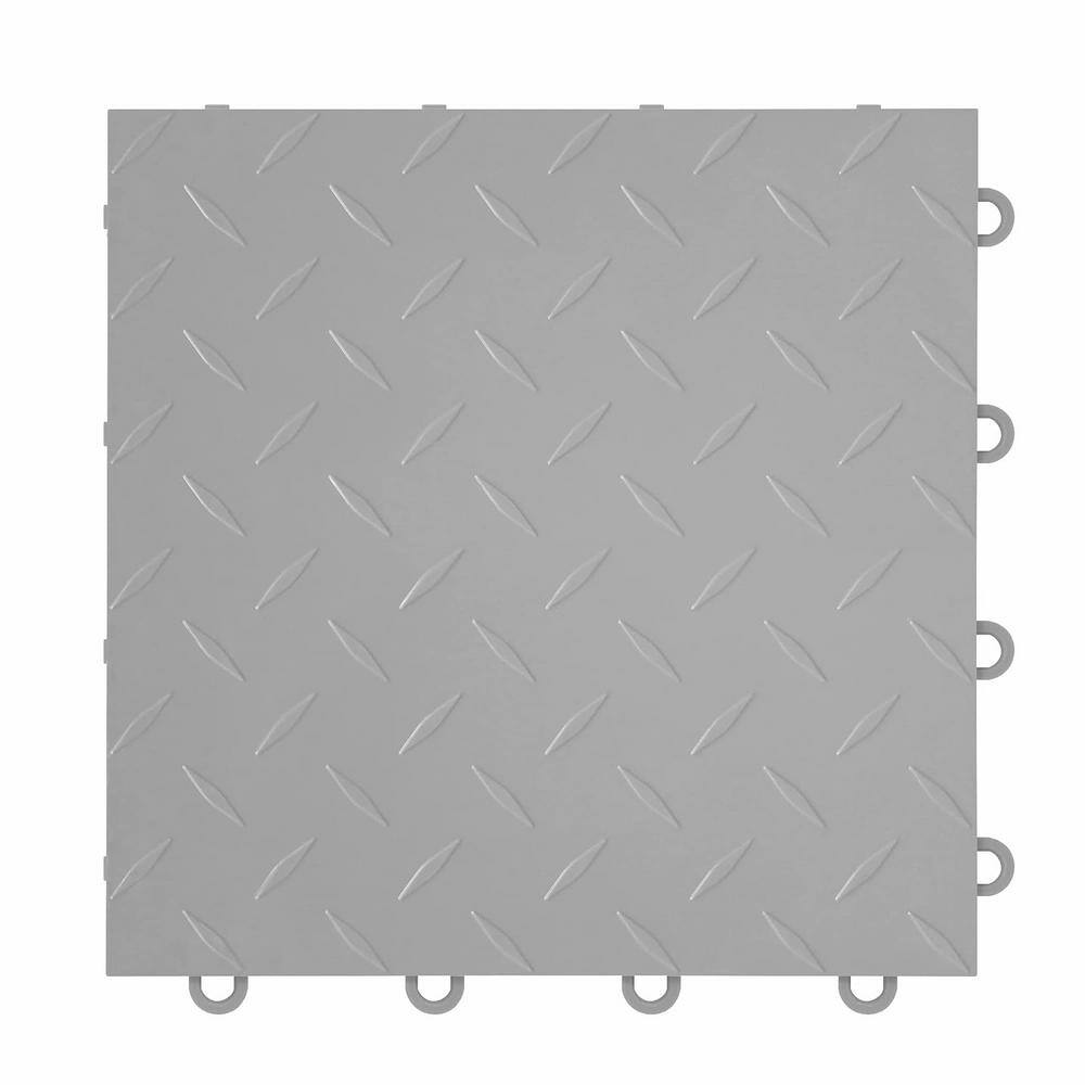 Nitro Diamond 3/8 in. Garage Tiles, Gunmetal, 12 in. x 12 in., 52-Pack, Covers 52 sq. ft., Interlocking Floor Tiles price history on PriceWatchPro