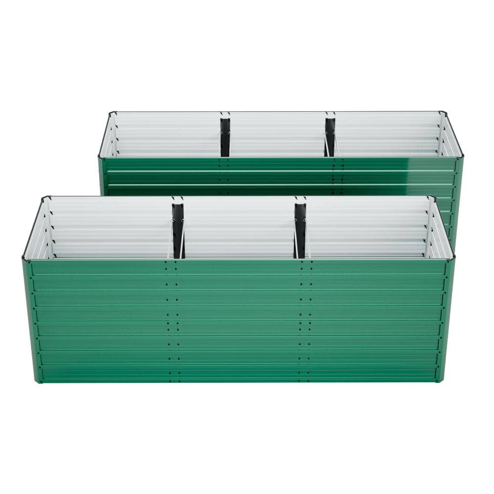 2-Pack Raised Garden Bed, Metal Planter Box, Open Base for Drainage and Aeration, 8 Reinforcing Rods, Rust Proof Steel price history on PriceWatchPro