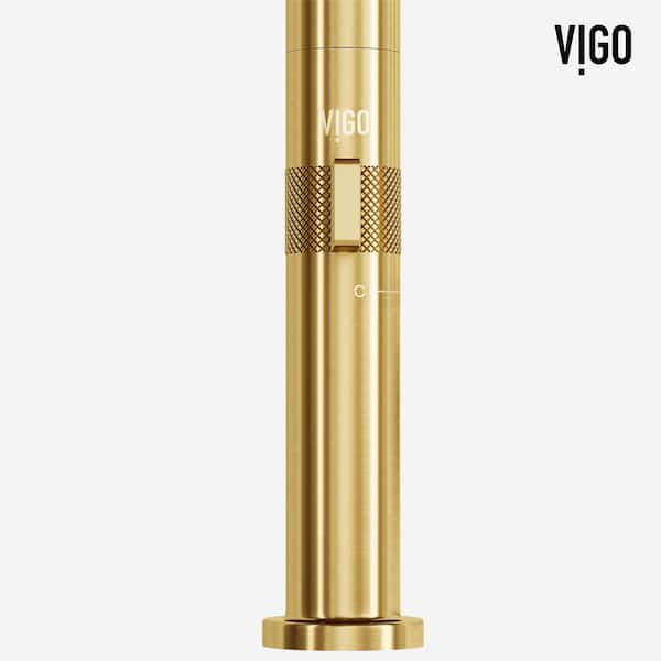 VIGO Jewel 11 in. H Single Handle Kitchen Bar Faucet in Matte