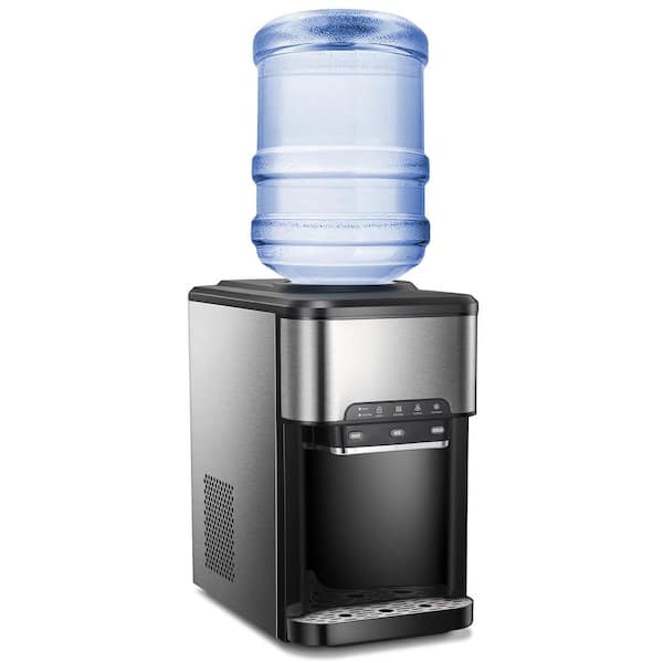 UKISHIRO 3 in 1 Countertop Water Cooler Dispenser with Ice Maker,  Top-Loading Hot & Cold Water Dispenser for Home and Office Use  NBLWTT202211221 - The Home Depot