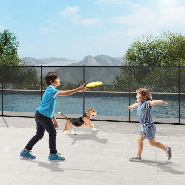 Mesh Pool Portable Pool Fence For Dogs VEVOR Pool Fence, U00d7 M