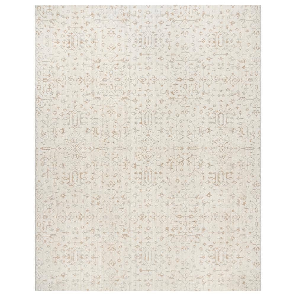 Joeri Cream Tufted Rectangular 5' x 7' Synthetic Area Rug