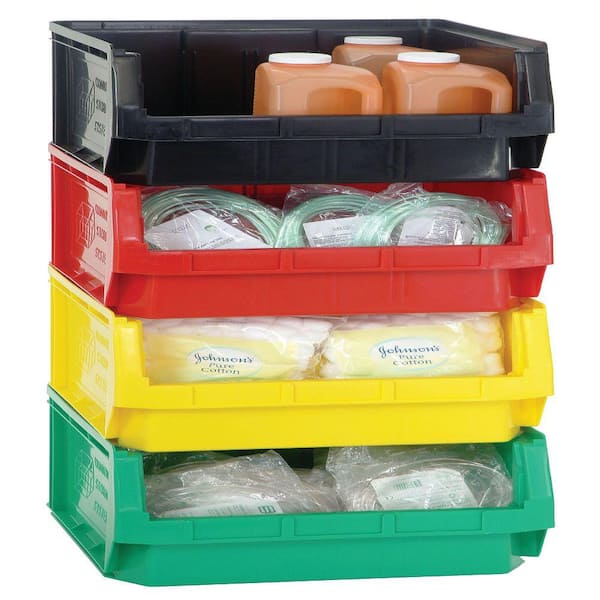 Magnum Series 19 Gal. Storage Tote in Red (1-Pack)