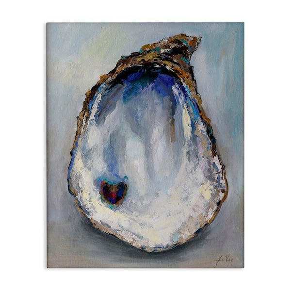 Organic Oyster Shell by Jeanette Vertentes Unframed Graphic Art Print Animal 20 in. x 16 in.