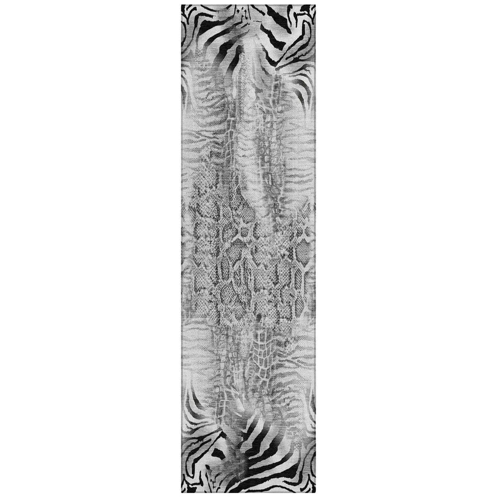 Chantille Machine Washable Indoor/Outdoor Abstract ACN2276 Gray 2 ft. 3 in. x 7 ft. 6 in. Runner Rug price history on PriceWatchPro